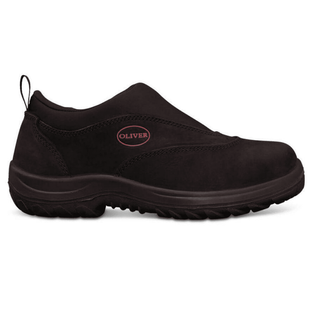 Mens slip 2025 on safety shoes