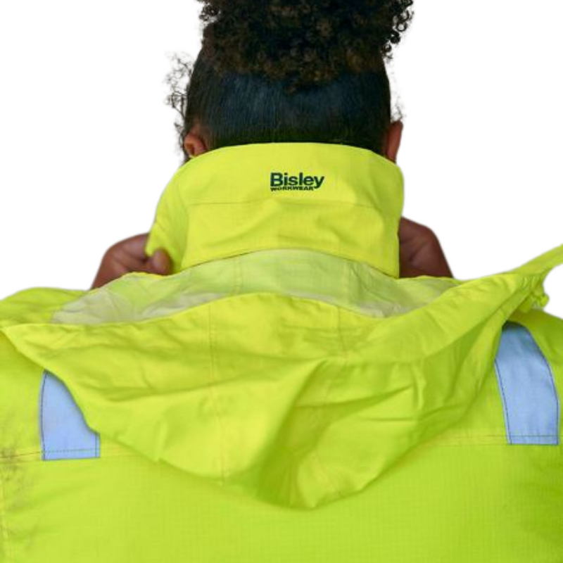 Bisley Men's/Unisex Taped Hi Vis Wet Weather Bomber Jacket