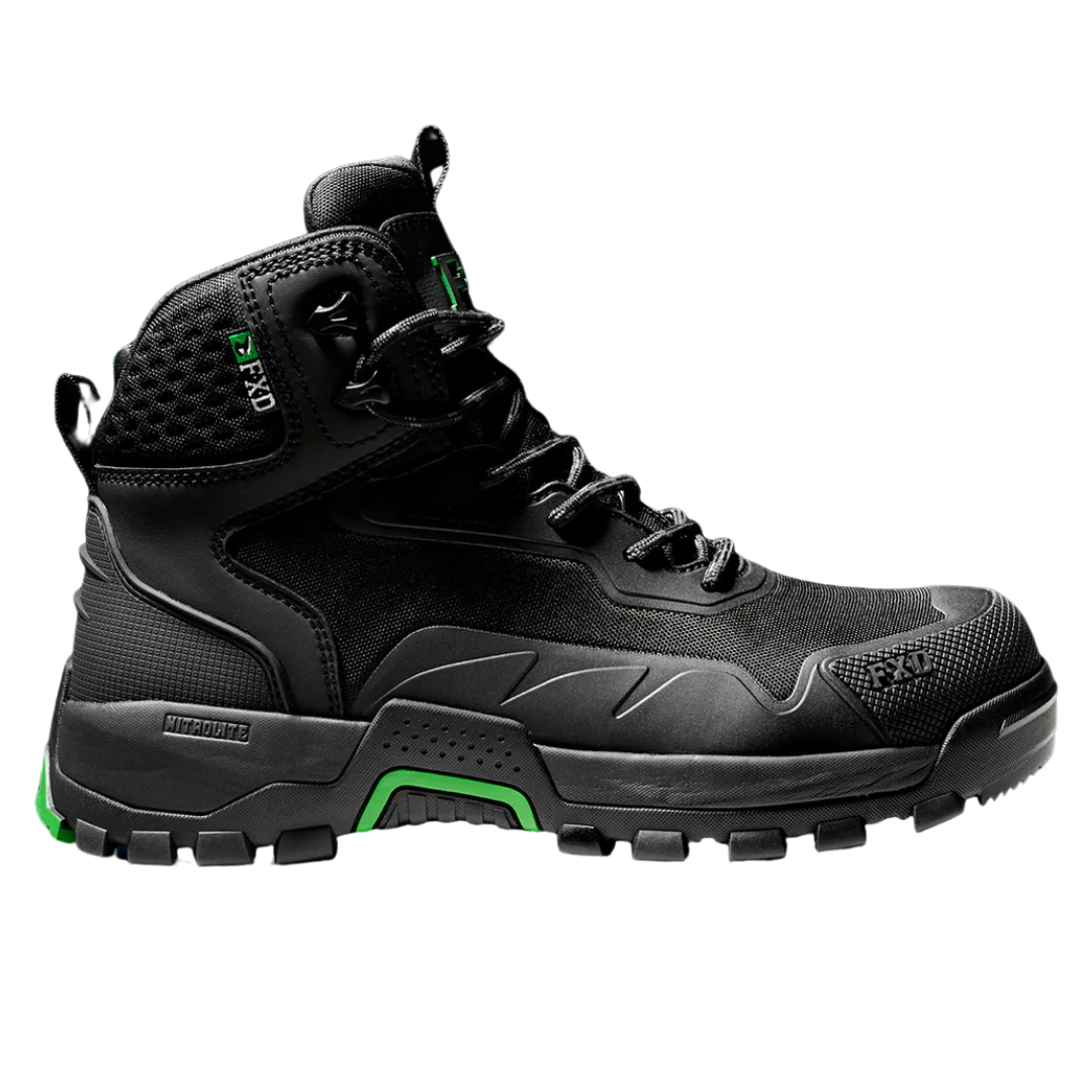 FXD Mens WB.6 Mid Cut  Zip Side Safety Boot