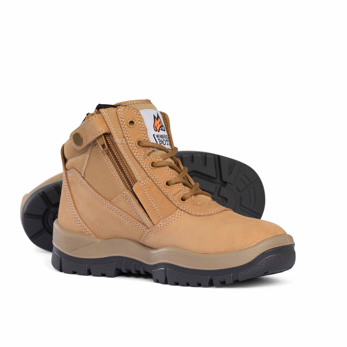 Mongrel 261050 Men's Mid-Cut ZipSider Boot- Wheat