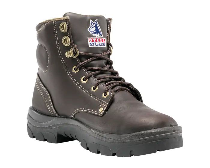 Steel Blue Mens Argyle Lace up Safety Boots S312102