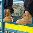 Steel Blue Ladies Argyle Lace Up Safety Boots - S512702