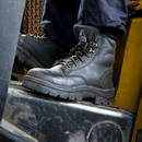 Steel Blue Ladies Argyle Lace Up Safety Boots - S512702