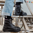 Steel Blue Argyle Zip Ladies: Scuff Cap *S512709