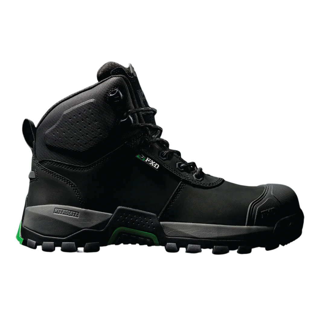 FXD Mens WB.2 Nitrolite Mid Cut Zip Side Work Boot