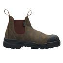 Blundstone 8002 Mens Elastic Side Rotoflex Brown Safety Boots - B8002