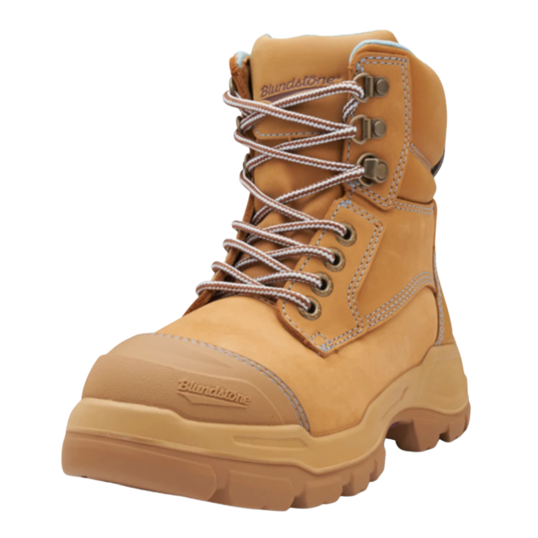 Blundstone 9960* Womens Rotoflex Zip Side Safety Boots - Wheat