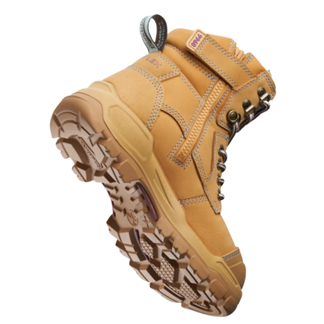 Blundstone 9960* Womens Rotoflex Zip Side Safety Boots - Wheat