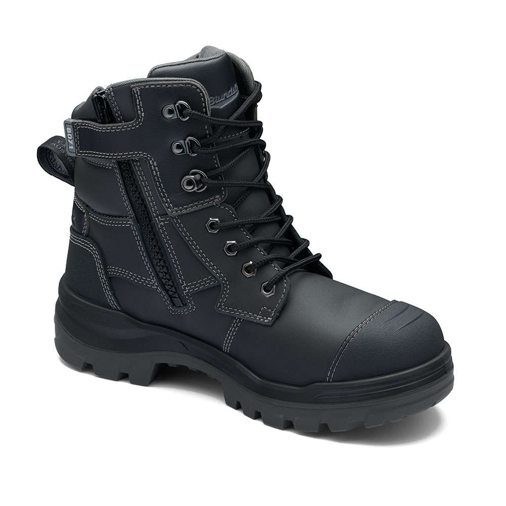 Blundstone #8071 RotoFlex Platinum Leather Zip/Lace Safety Boot