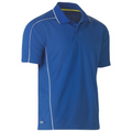 Bisley Mens Coolmesh Polo with Reflective Piping BK1425