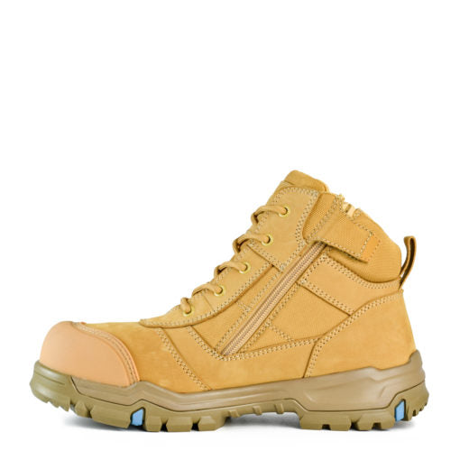 BATA LOW LEG ZIP SIDED WHEAT BOOT PU/RUBBER