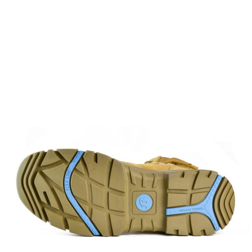 BATA LOW LEG ZIP SIDED WHEAT BOOT PU/RUBBER