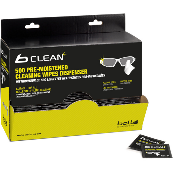 BOLLE B-CLEAN WIPES (BOX 500) - BOPACW500