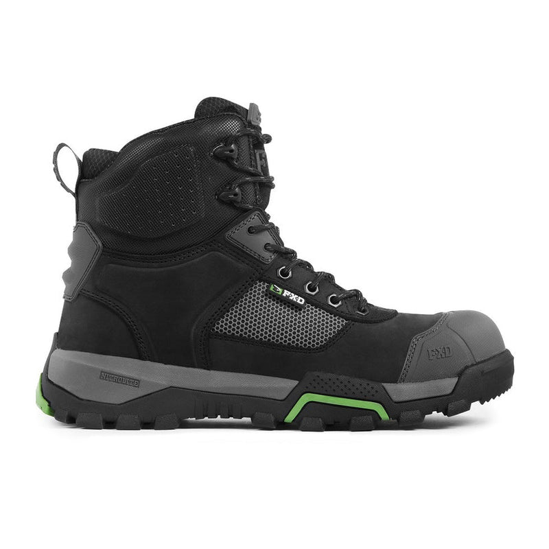 FXD WB1 Men's High Leg Lace up Zip Side Work Boot