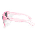 SafeStyle Fusions Pink Frame Polarised Lens Safety Glasses