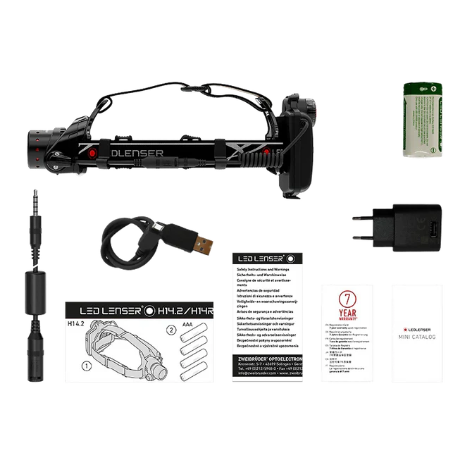 H14R Core headlamp (Rechargable)