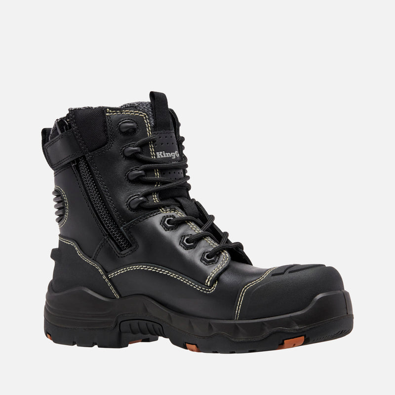 King Gee Women's K28004 ONYX Safety Boots - BLACK