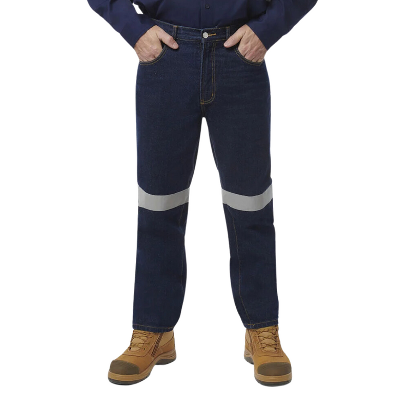 King Gee Men's Reflective Denim Work Jeans K53030