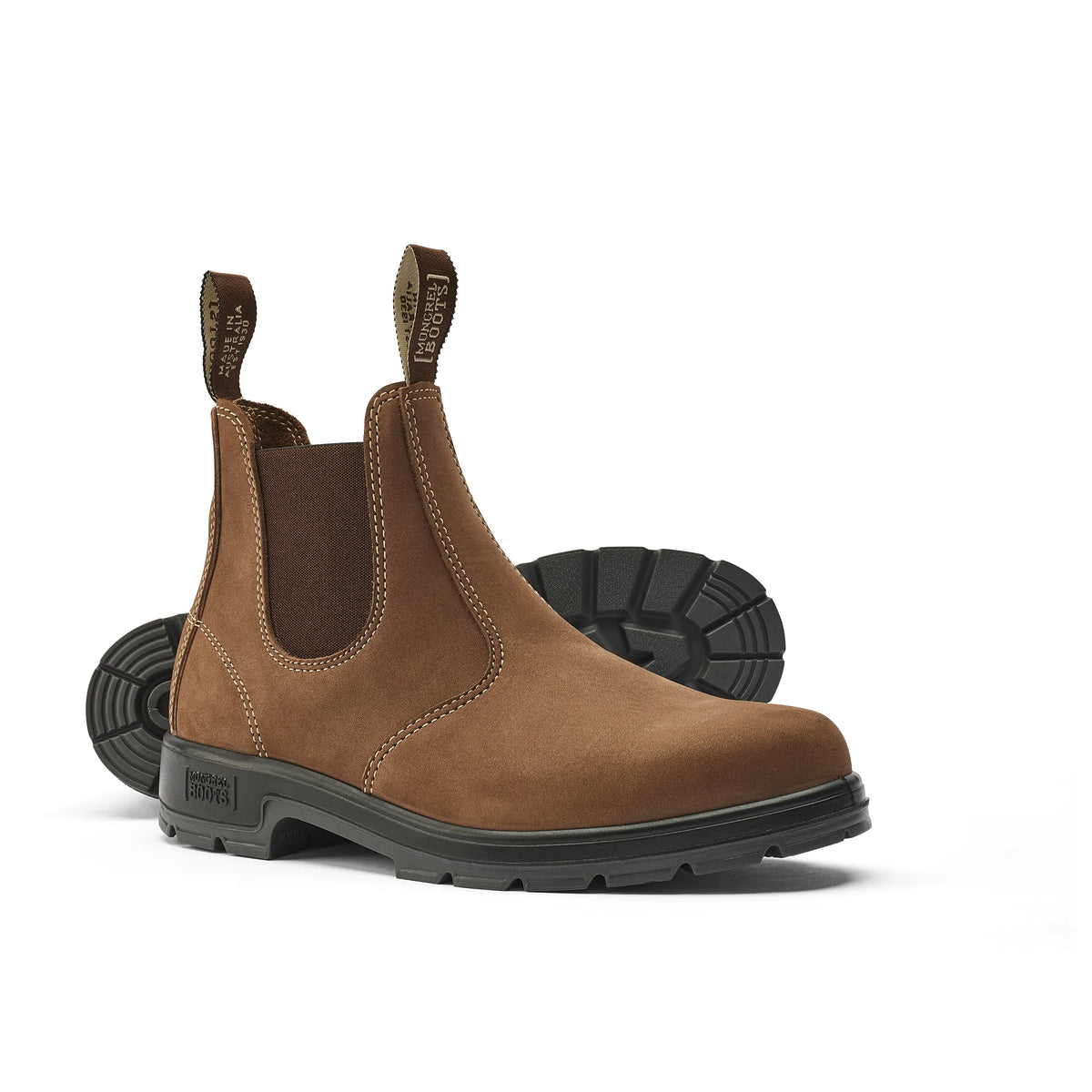 VINTAGE BROWN ELASTIC SIDED BOOT