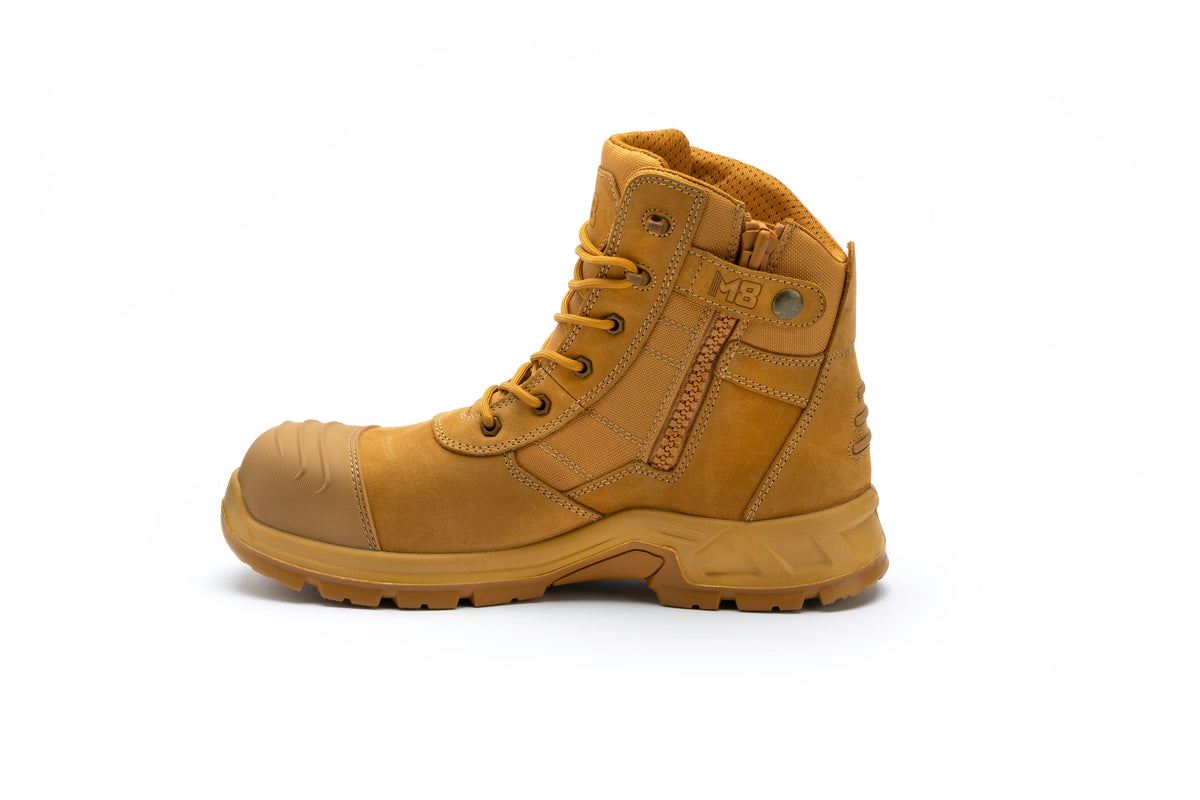 M8 Mens "The Cobber" High Zip Side Composite Toe Safety Boot
