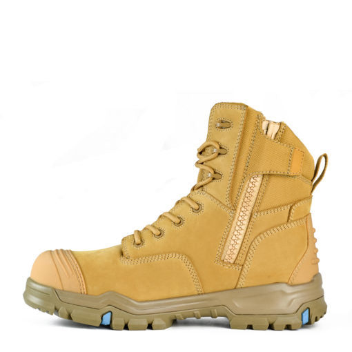 BATA – MARTO – HIGH LEG ZIP SIDED WHEAT BOOT PU/RUBBER