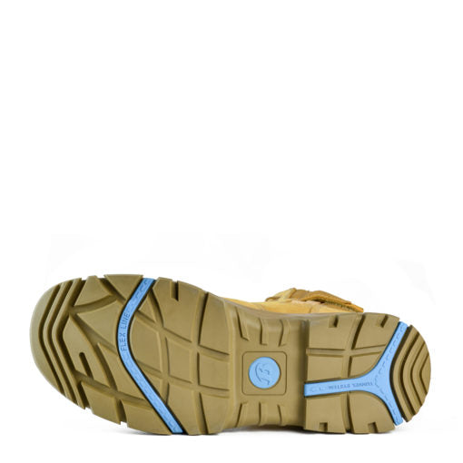 BATA – MARTO – HIGH LEG ZIP SIDED WHEAT BOOT PU/RUBBER