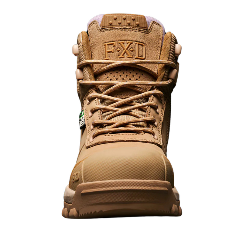 FXD WB2 Womens Mid Cut Lace Up Zip Side Work Boot