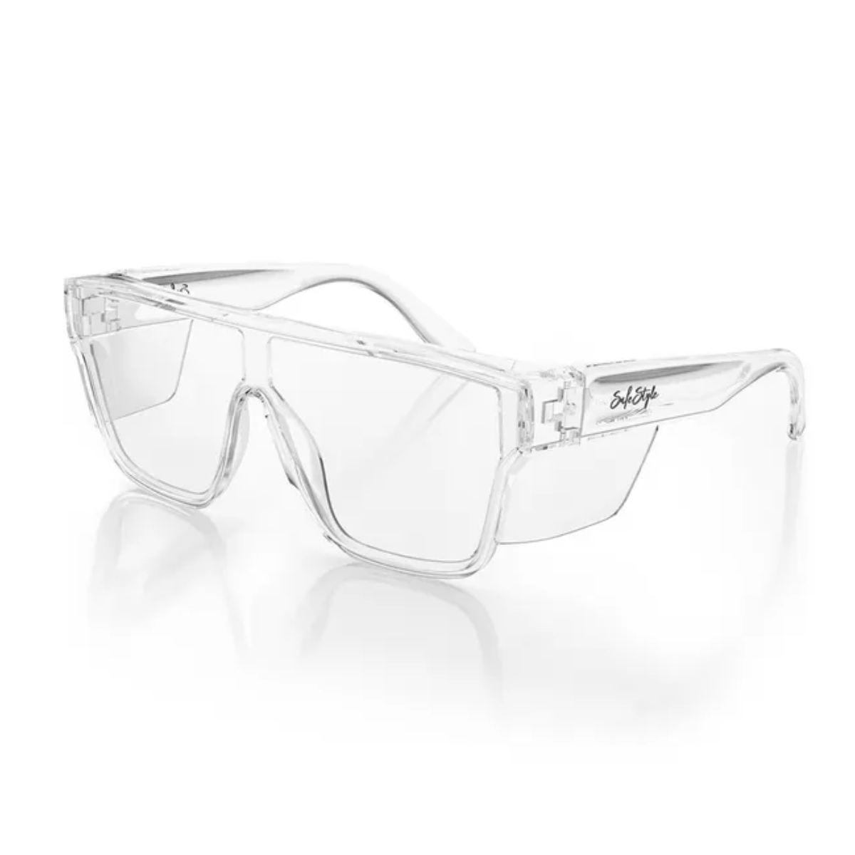 Safestyle Primes Clear Frame Clear Lens Safety Glasses | Get Real Workwear