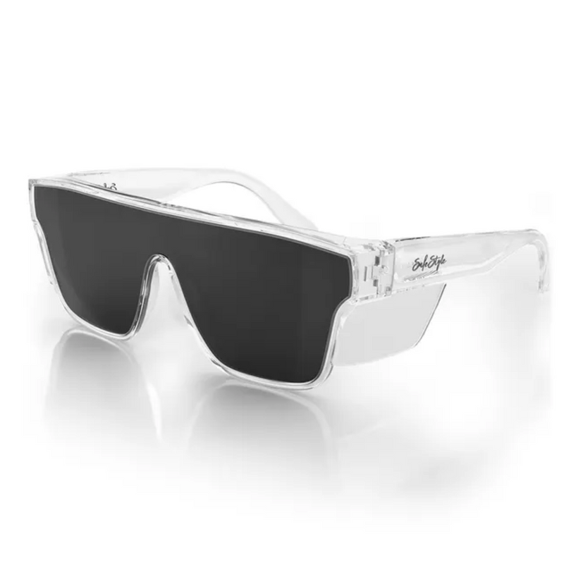 Safestyle Primes Clear Frame Tinted Lens Safety Glasses