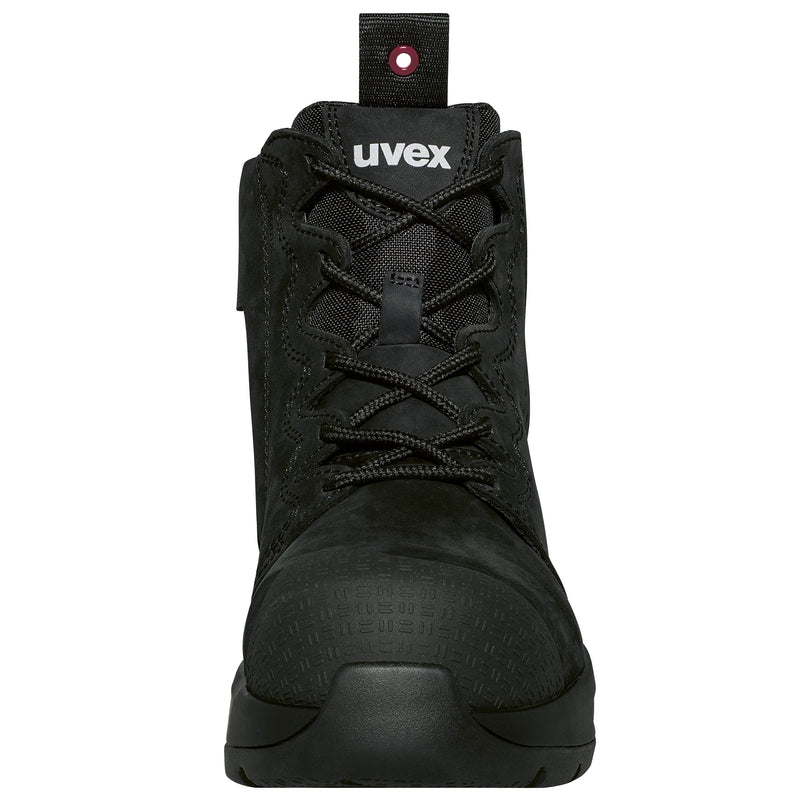 UVEX 3 X-Flow Lightweight Women's Zip-Sided Work Boots NARROW Fit - Black