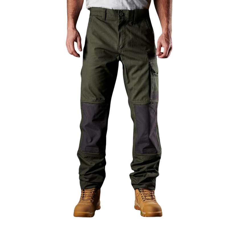 FXD WP1 Mens Cotton Cargo Pants- Green