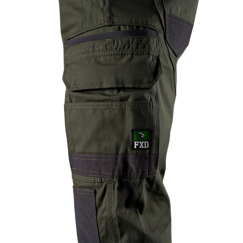 FXD WP1 Mens Cotton Cargo Pants- Green