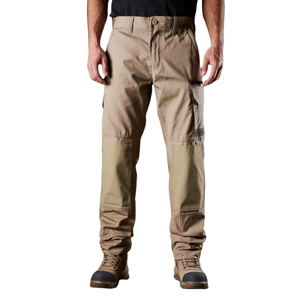 FXD WP1 Mens Cotton Cargo Pants- Khaki