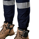 FXD WP◆8WT - REFLECTIVE CUFFED STRETCH RIPSTOP WORK PANTS - Navy