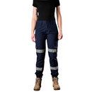 FXD WP◆8WT - REFLECTIVE CUFFED STRETCH RIPSTOP WORK PANTS - Navy