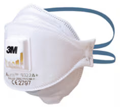 3M9322A P2 Disposable Masks with Exhale valve