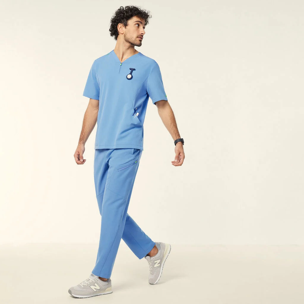 NNT Unisex Invigorate Drew Scrub Pant - Light Blue
