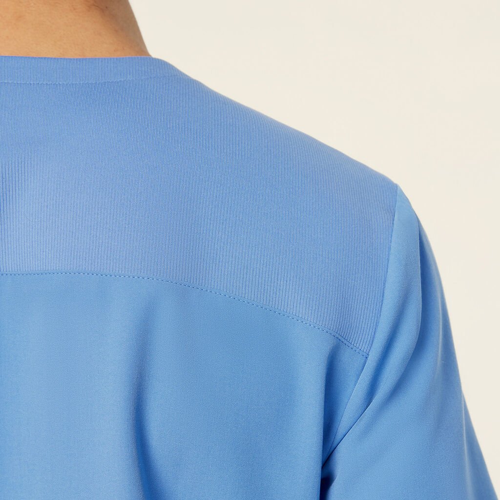 NNT Unisex Invigorate Charles Scrub Top - Light Blue