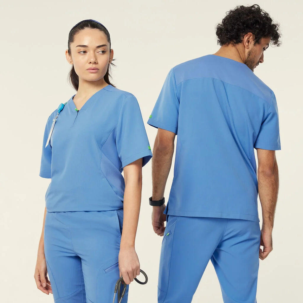 NNT Unisex Invigorate Charles Scrub Top - Light Blue