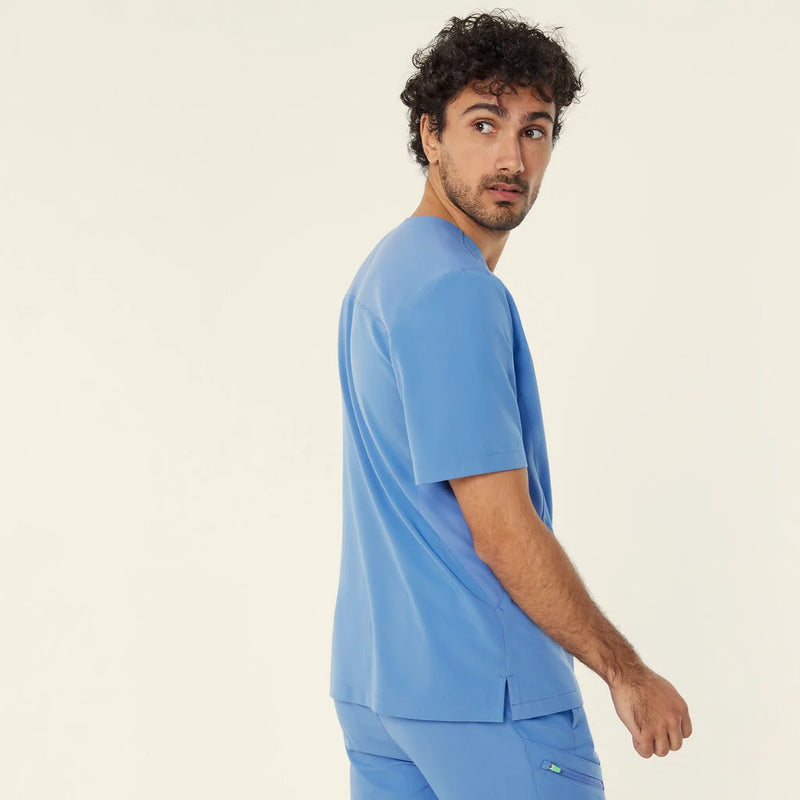 NNT Unisex Invigorate Charles Scrub Top - Light Blue