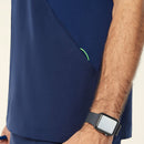 NNT Unisex Invigorate Charles Scrub Top - Navy Blue