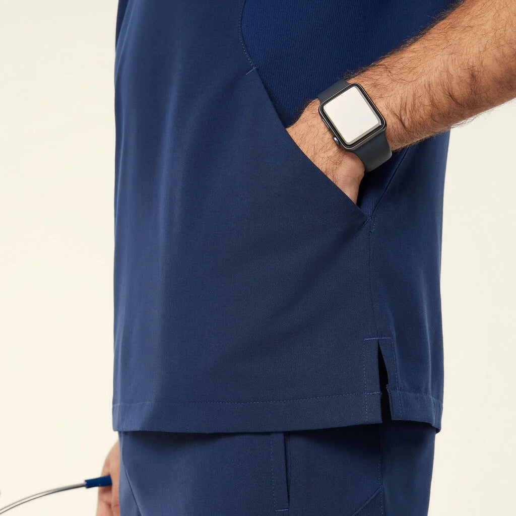 NNT Unisex Invigorate Charles Scrub Top - Navy Blue
