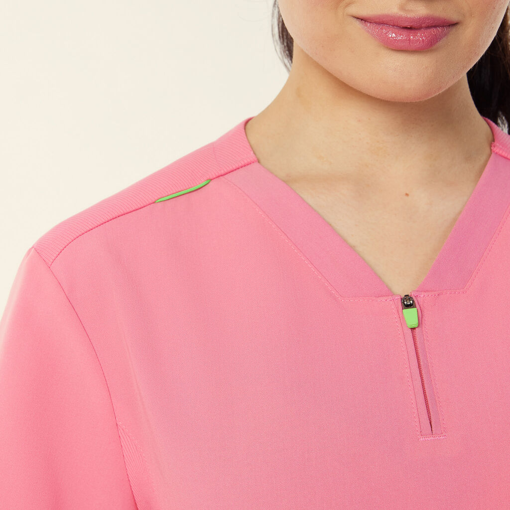NNT Unisex Invigorate Charles Scrub Top - Pink