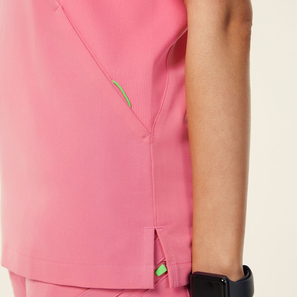 NNT Unisex Invigorate Charles Scrub Top - Pink
