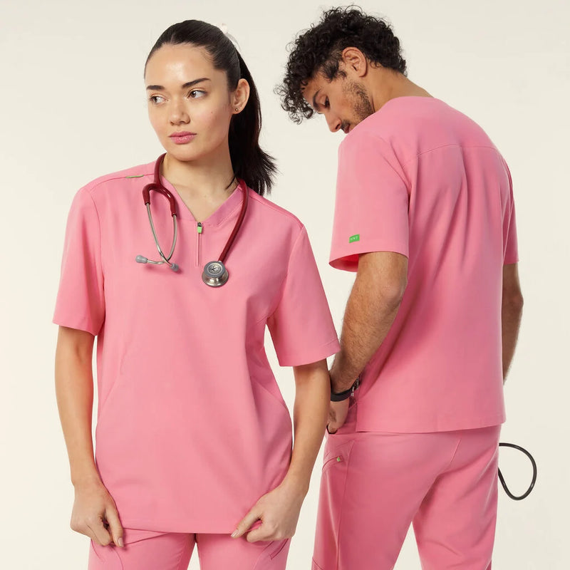 NNT Unisex Invigorate Charles Scrub Top - Pink