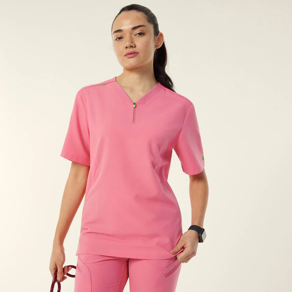 NNT Unisex Invigorate Charles Scrub Top - Pink