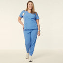 NNT Womens Invigorate Helen Scrub Top - Light Blue
