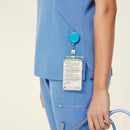NNT Womens Invigorate Helen Scrub Top - Light Blue