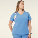 NNT Womens Invigorate Helen Scrub Top - Light Blue