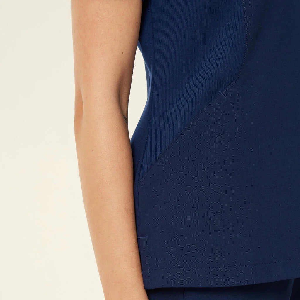 NNT Womens Invigorate Helen Scrub Top - Navy Blue